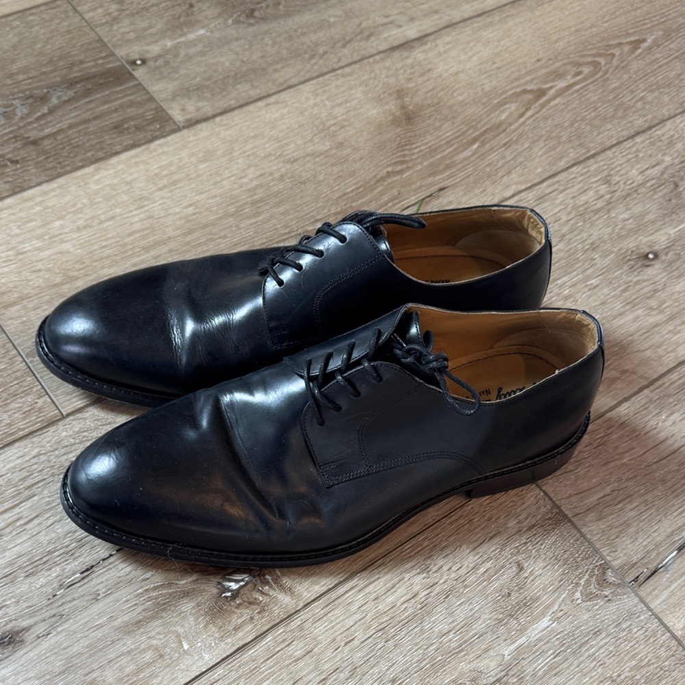 Men's Black Leather Dress Shoes Size 11